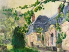 Oil On Panel La Bourbelle Neufmoutiers-En-Brie Guest Room Torcy Melun