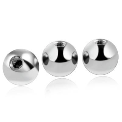 2 Stk 1,2MM x 2MM ERSATZ KUGEL PIERCING ERSATZKUGEL GEWINDEKUGELN 316L EDELSTAHL