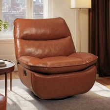 FlexiSpot Manual Swivel Recliner Chair Oversize Glider Rocking Chair Sofa Home