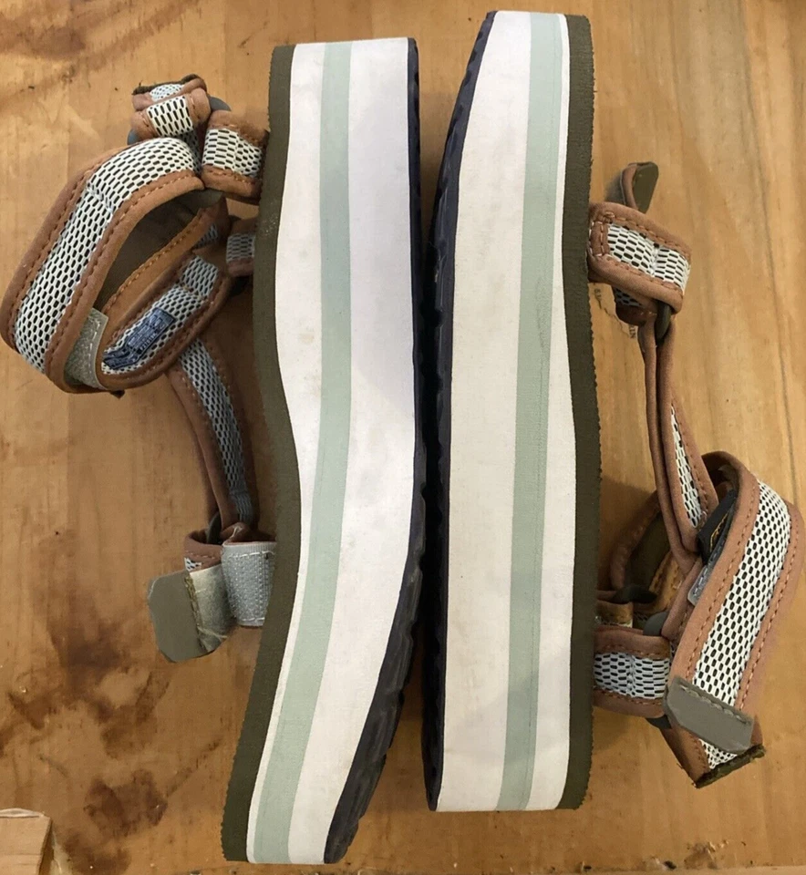 Sandalias Teva Para Mujer Talla 7 Forma Plana Universal Malla Zapatos Gladiador Festival Foto 3 de 4