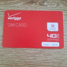 Verizon Wireless 4G LTE Micro SIM Card (BULKSIM-NFC-D)