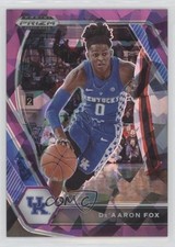 2021-22 Panini Prizm Draft Picks Purple Ice Prizm 137/149 De'Aaron Fox #72 1pe9