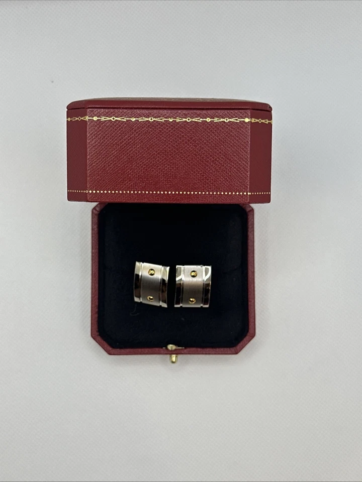 Gemelos Cartier Santos - Oro Y 18K y Ster. Plata - Auténtica, Excelente.  Estado. Foto 2 de 4