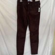 Old Navy rockstar, super skinny mid rise, brown corduroy NWT pants Size 4
