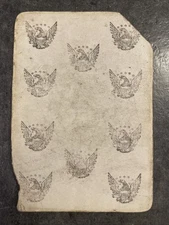 US Civil War Union Playing Card 1863 Original American Card Company Rare Single