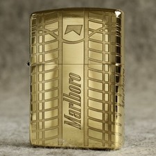 Zippo Feuerzeug 168 Armor / Marlboro Tire Full Sides Carve Free 3 Geschenke...