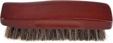 1pc Professional Wooden Handle Horse Hair Bristle Boot Shoes Buffing Brush