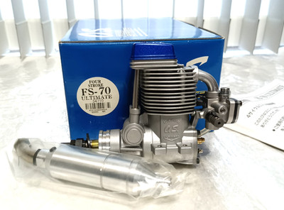 O.S. FS-70 ULTIMATE Four Stroke Airplane Engine w/ PD-07 Pump & Muffler New