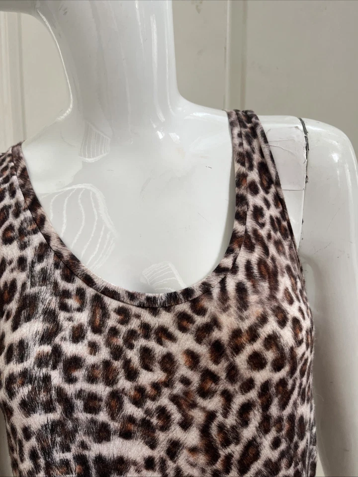 Camiseta sin mangas MAJESTIC PARIS NEIMAN MARCUS estampado animal EXTRAFINA SUPERLAVADA talla 2 Foto 2 de 4