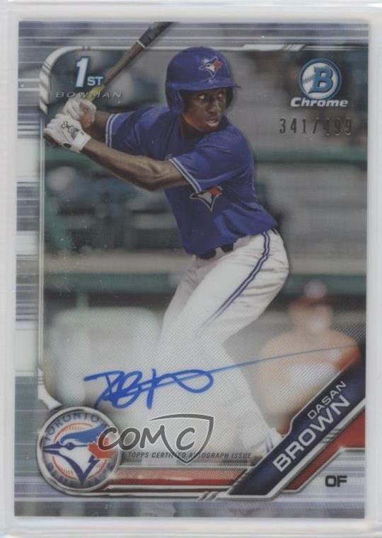 2019 Bowman Draft Chrome Pick Refractor 341/499 Dasan Brown #CDA-DB Auto 0wp8