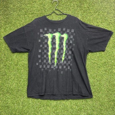 Vintage Monster Energy Drink Shirt Mens XL Thunder Racing Short Sleeve VK00209