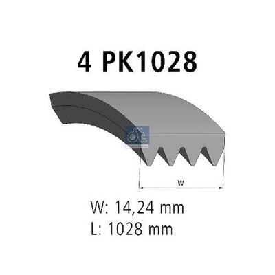 DT-Spare-Parts Keilrippenriemen 24973430 504032641 5040326411 99472776
