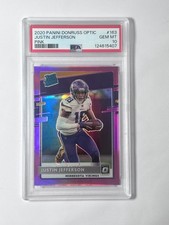 2020 Panini Donruss Optic - Justin Jefferson Optic Pink Prizm Rookie (RC) PSA 10