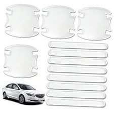 12Pcs Car Door Handle Protector, Transparent Scratch Resistant Paint