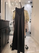 Euc Express Long Black Slip Dress Size Small