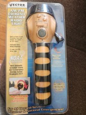 Vector  Vec173 AM/FM Emergency NOAA Weather Radio  & Flash Light Item 254