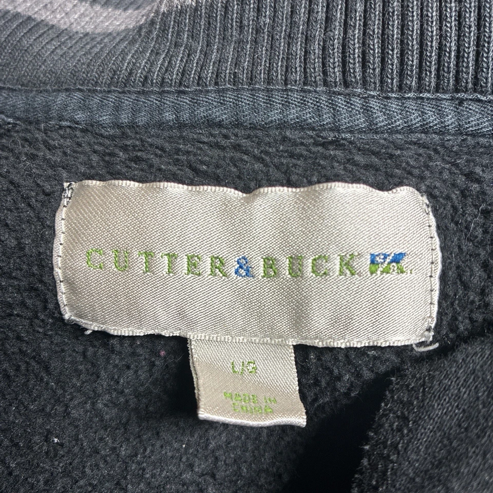 Vintage Cutter & Beck Quarter Zip Sweatshirt Distressed Crewneck Size:L 90s - Image 3 of 4