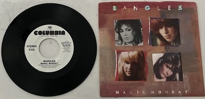 Bangles~Manic Monday/(both sides)/Promo 45-NM+Vinyl/NM Pic Sleeve/NM Labels