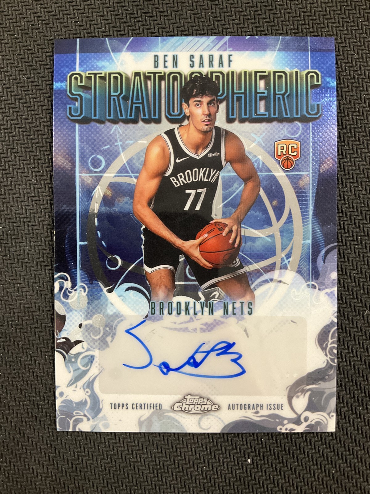 2025-26 Topps Chrome #SMR-BS Ben Saraf Stratospheric Signatures Rookies