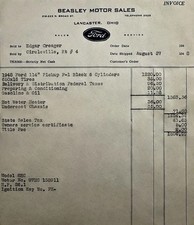 48 Ford 114 F-1 Black 6 Cyl. Truck Mfg Retail Window On 65 Lb Paper Copy