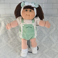 TRU First Edition BabyLand Girl CPK in Green Gingham Sunsuit – Brown Hair/Eyes
