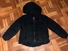 Swiss Tech Youth Unisex XS 4-5 Puffer Jacket Performance Gear Peak Black Hooded