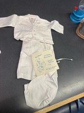 Vintage Baby Boy Christening Set Wee Winnie's Lil' Bother Pant Set w Hat 3 month