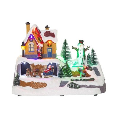 Star Trading  Winterdorf-Szenerie ,Winterville' mit Weihnachtsmotiven, Batterien