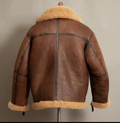 Men's B3 Irvin Winter Flying Jacket RAF Aviation Flight Leather