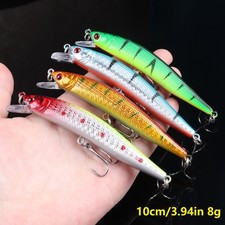 56pcs Minnow Fishing Lure Kit Plastic Bait Artificial Bait Dives Hard Bait - Image 3