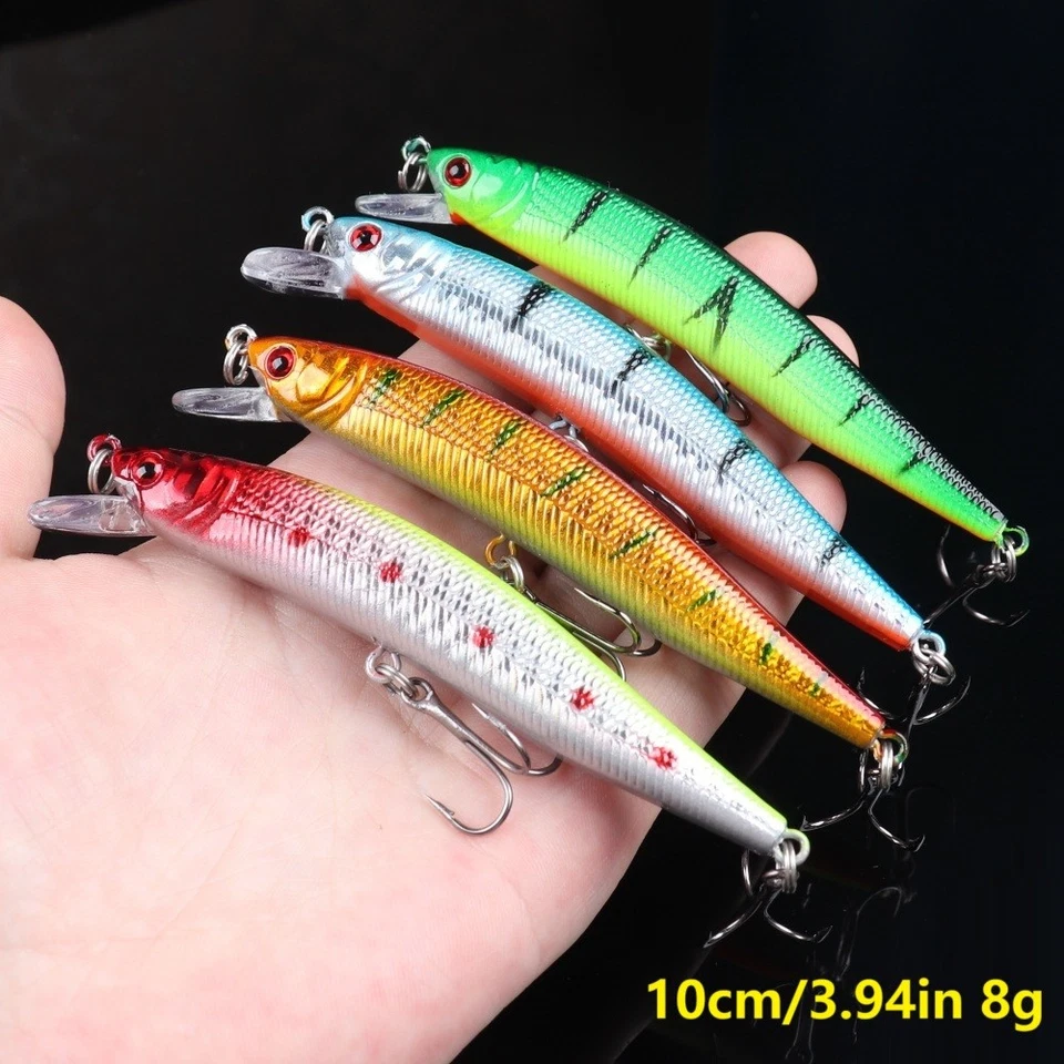 56pcs Minnow Fishing Lure Kit Plastic Bait Artificial Bait Dives Hard Bait - Image 3 of 4