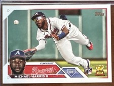 Topps 2023 Series 1 Michael Harris II RC Rookie Base Set #226 Braves