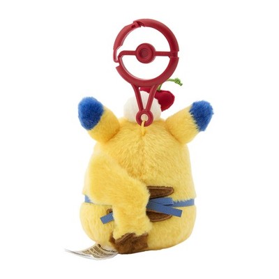 Pokemon Center Original Pikachu Diner Plush Keychain Heart JAPAN