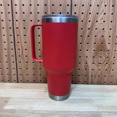 Yeti Rambler 42oz Stainless Steel Tumbler with Straw Lid Handle CLEAN NO STRAW