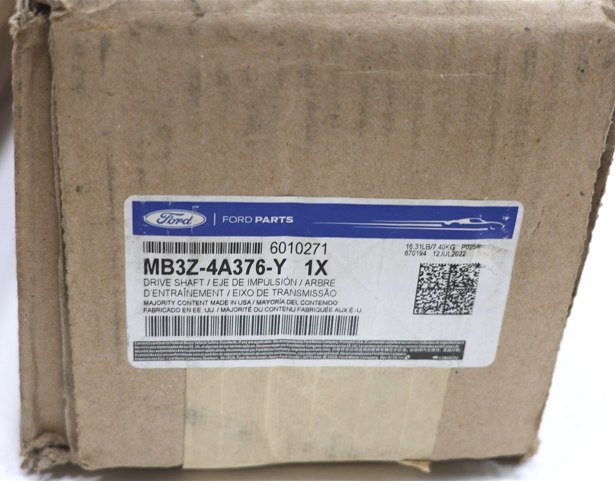 NEW OEM Ford Front Driveshaft Shaft Assembly MB3Z-4A376-Y Bronco