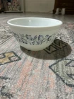 Vintage Pyrex Colonial Mist White with Blue Nesting Bowl 1.5L  #402