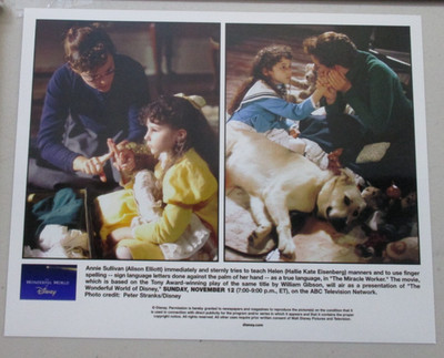 PRESS PROMO PHOTO MOVIE THE MIRACLE WORKER HALLIE KATE EISENBERG COLOR 8X10 X202