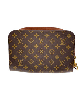 Louis Vuitton Orsay Monogram Canvas Clutch Bag Brown M51790 Authentic