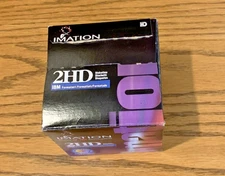 Imation 2HD IBM diskettes. 18 unused in open box. 