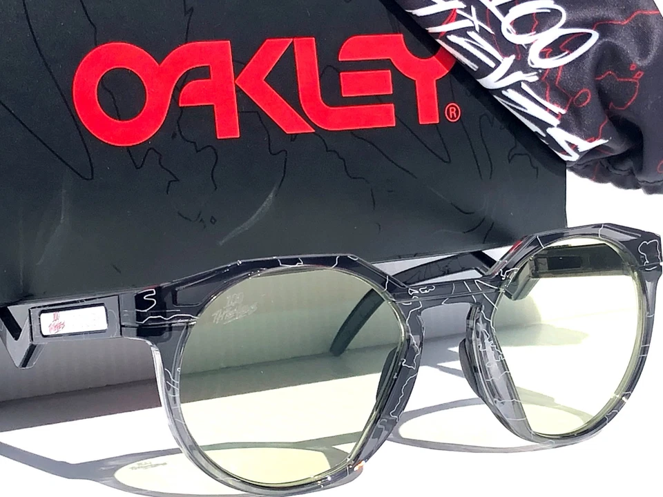 NOVO Óculos de Sol Oakley HSTN Cinza Fumaça PRIZM GAMING Bloqueio de Luz Azul 9242-19 - Imagem 4 de 4