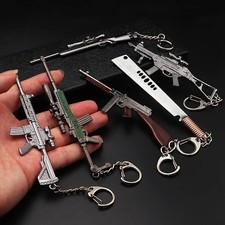 Metal Toy Gun Keychain Mini Model Keyring Pistol Toy Chain Gift Pendant Men Bf