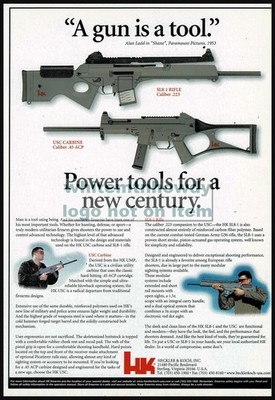 2000 HECKLER & KOCH SL8 Rifle and USC Carbine Original PRINT AD