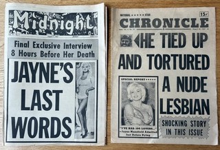1967 Jayne Mansfield Death Tabloids Midnight & Star Chronicle Last Interview