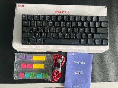ANNE PRO 2 60% mechanische Tastatur Gateron Blue Blau Switches