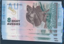 Banknoten Australien 2025 1 Aussie bis 8 Aussies Souvenirschein Austra (10780434