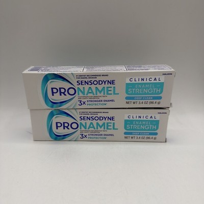 Sensodyne Clinical Enamel Strength Deep Clean 3.4oz 2 Pack