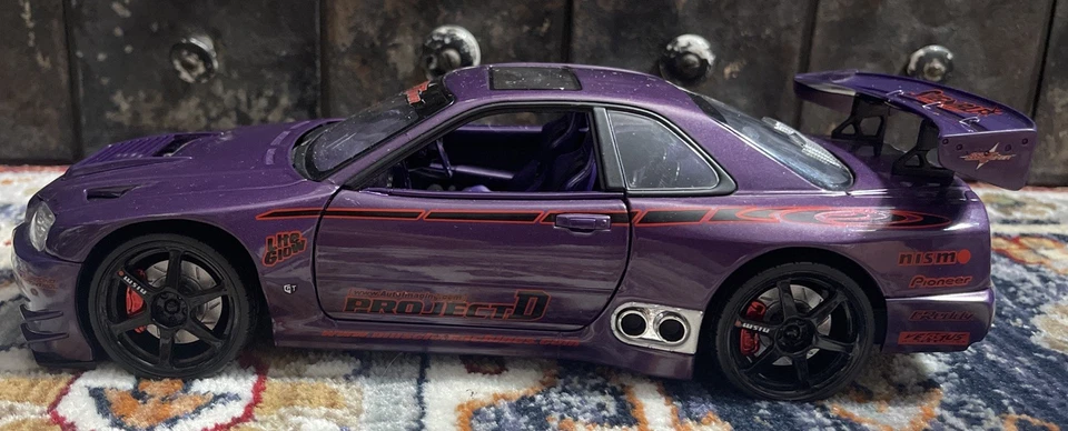 VTG Muscle Machines 2000 Nissan Skyline GTR Purple 1:18 Die Cast SS Tuner READ - Image 4 of 4