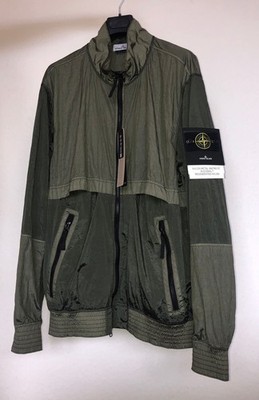 Stone Island Nylon Metal WATRO-TC ECONYL Jacke XXL Khaki Oliv Grün Neu