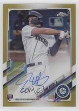 2021 Topps Chrome Rookie Auto Gold Refractor 5/50 Evan White #RA-EW Auto 0bt4