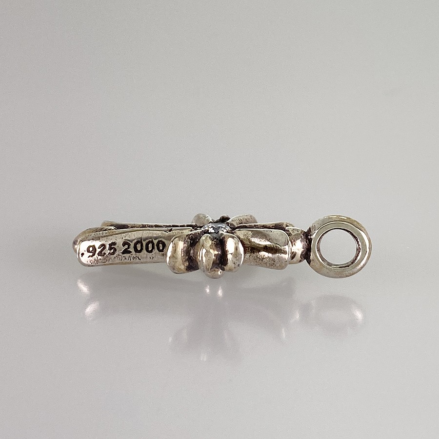 CHROME HEARTS Tiny CH Plus Charm Silver diamond P… - image 3